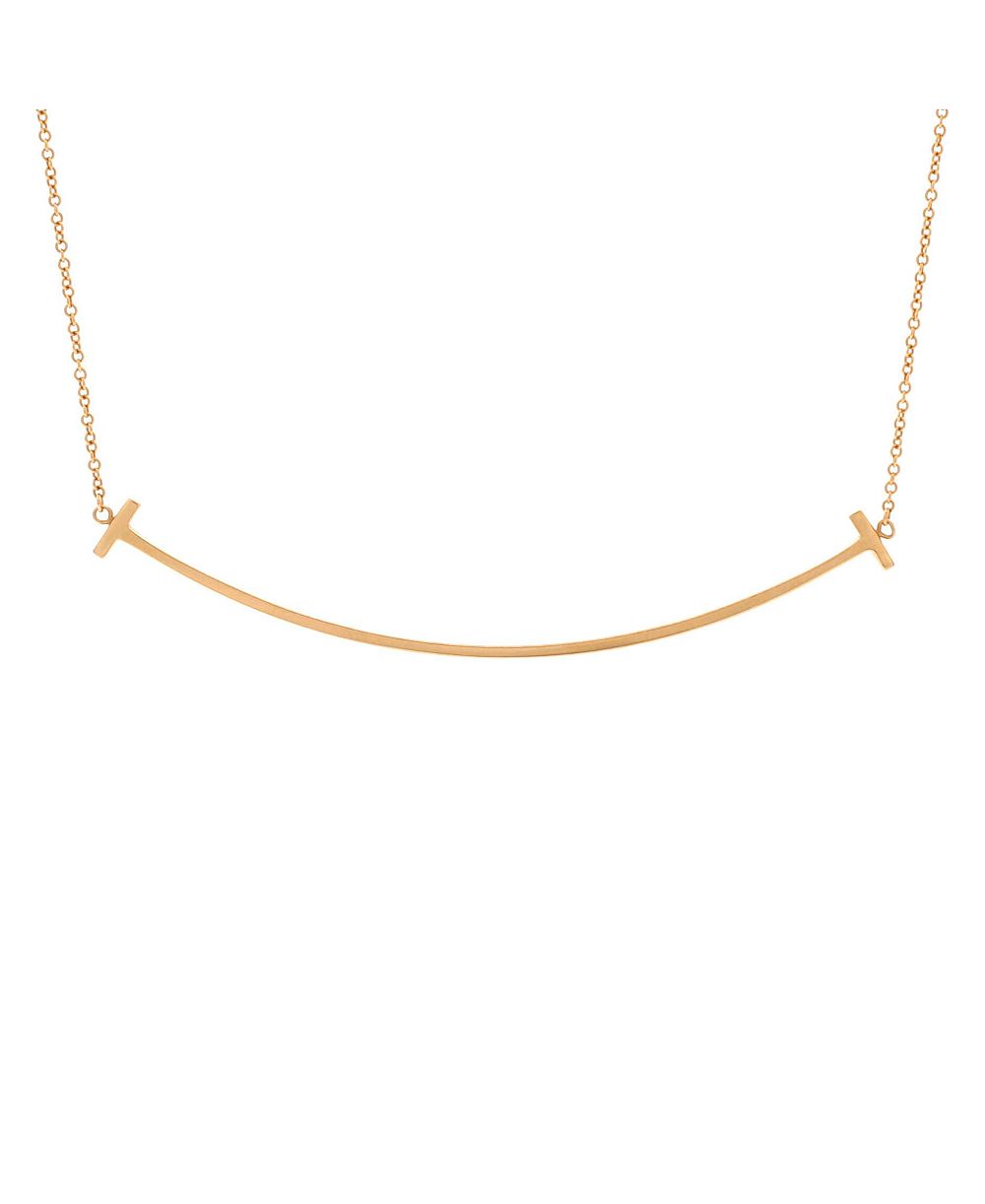 Pre-Owned Tiffany & Co T Smile Pendant Necklace