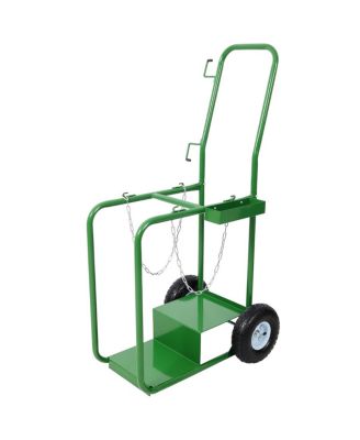 Streamdale Furniture тележка с двумя цилиндрами, грузоподъемность 440 фунтов, тележка для сварочных баллонов с пневматическими колесами