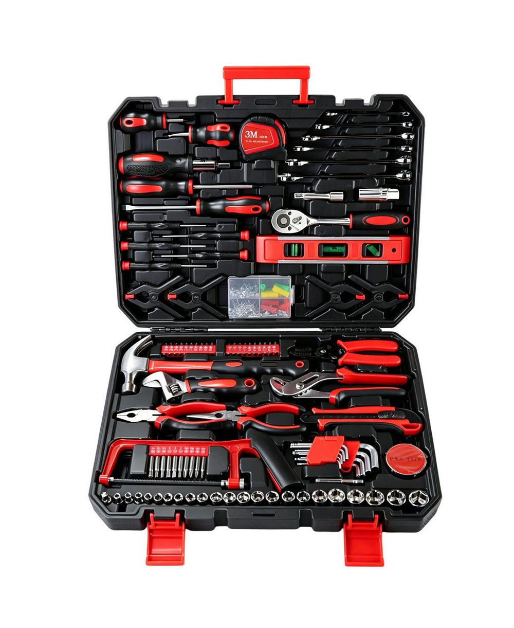 Streamdale Furniture 266-Piece Home Tool Set with Rolling Box and Hand Tools for DIY and Repairs