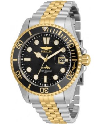 Invicta Pro Diver 30618 мужские кварцевые часы 43 мм с двухцветным золотым и стальным браслетом