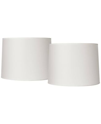 Абажур Springcrest Set of 2 Drum White Medium 13" Top x 14" Bottom x 10" High Spider