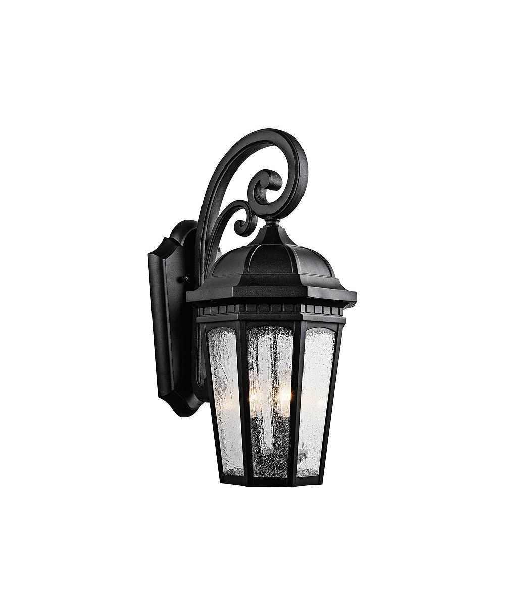 Настенный уличный светильник Kichler Courtyard 22 1/4" черный