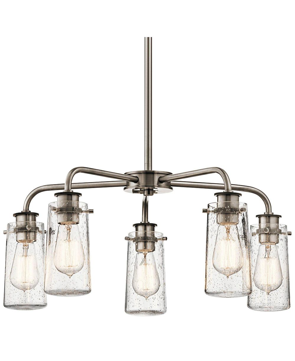 Люстра Kichler Braelyn 25" Wide Classic Pewter 5-Light Chandelier