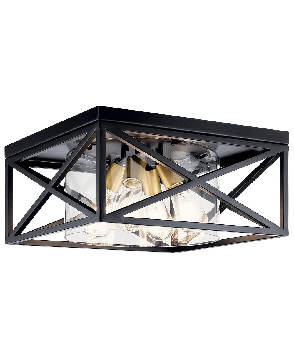 Kichler Moorgate потолочный светильник, 16" Wide, 4-Light, Black