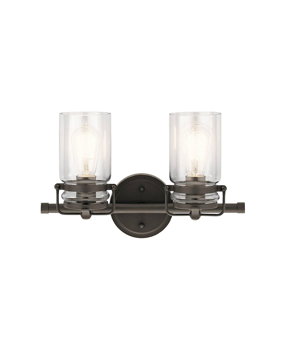 Настенный светильник Kichler Brinley 10" Olde Bronze 2-light