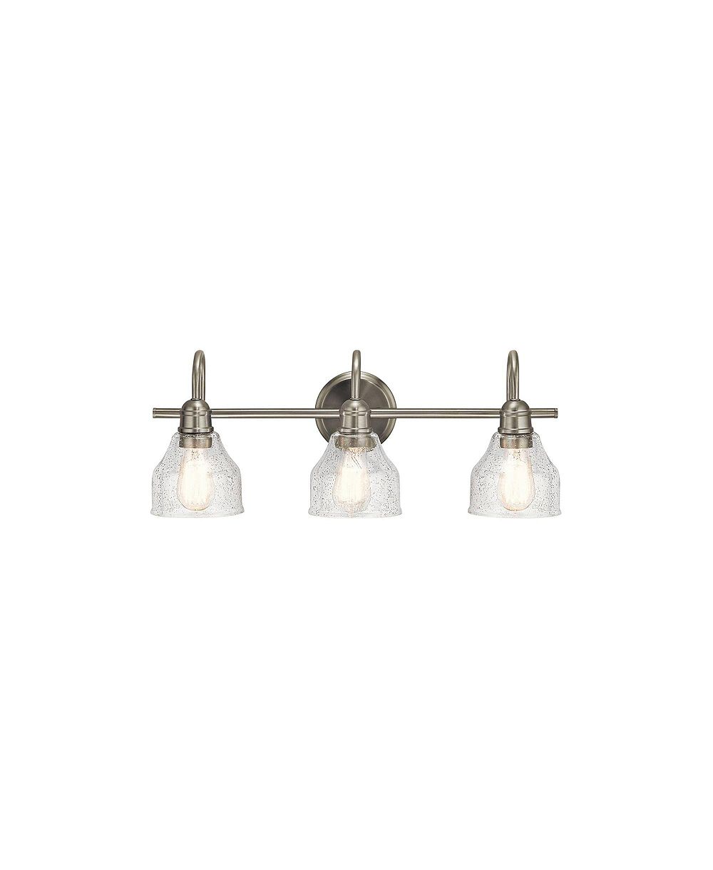 Потолочный светильник Kichler Avery 24" Wide Brushed Nickel, 3-Light для ванной