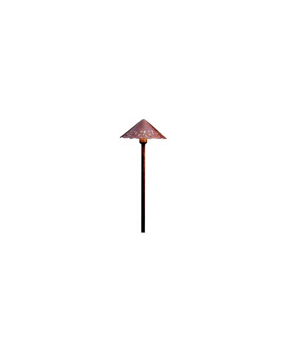 Садовый осветительный фонарь Kichler Bronze Finish Hammered Roof LED Landscape Path Light
