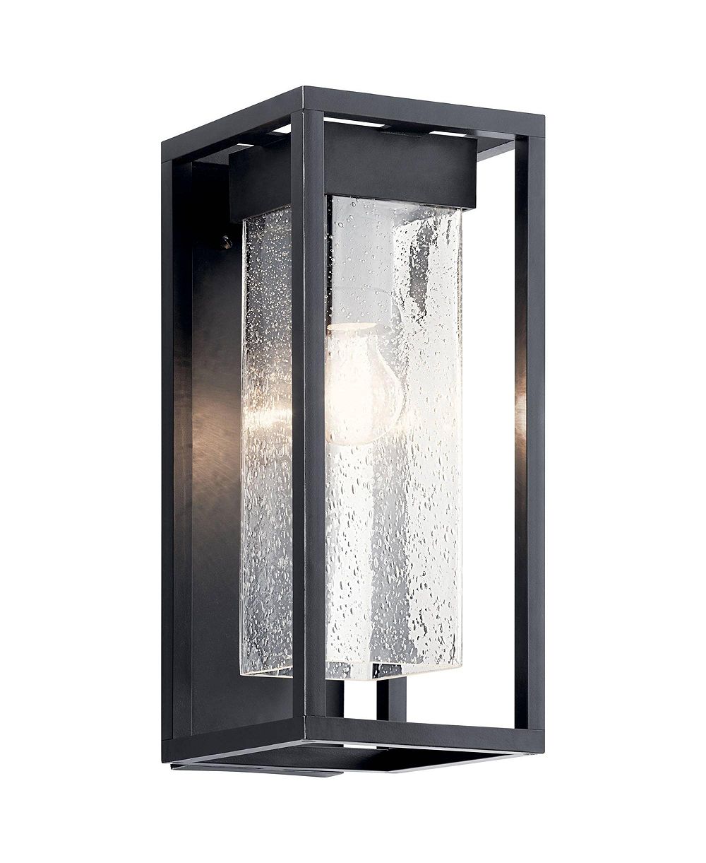 Уличный настенный светильник Kichler Mercer 16" Black Silver