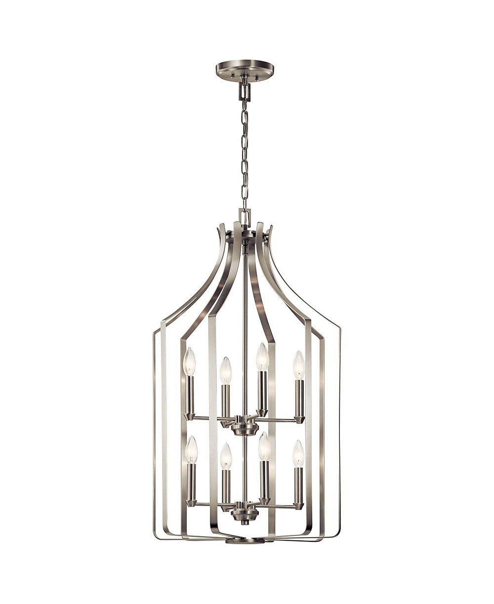 Kichler Morrigan люстра для фойе 19" Brushed Nickel 8-Light