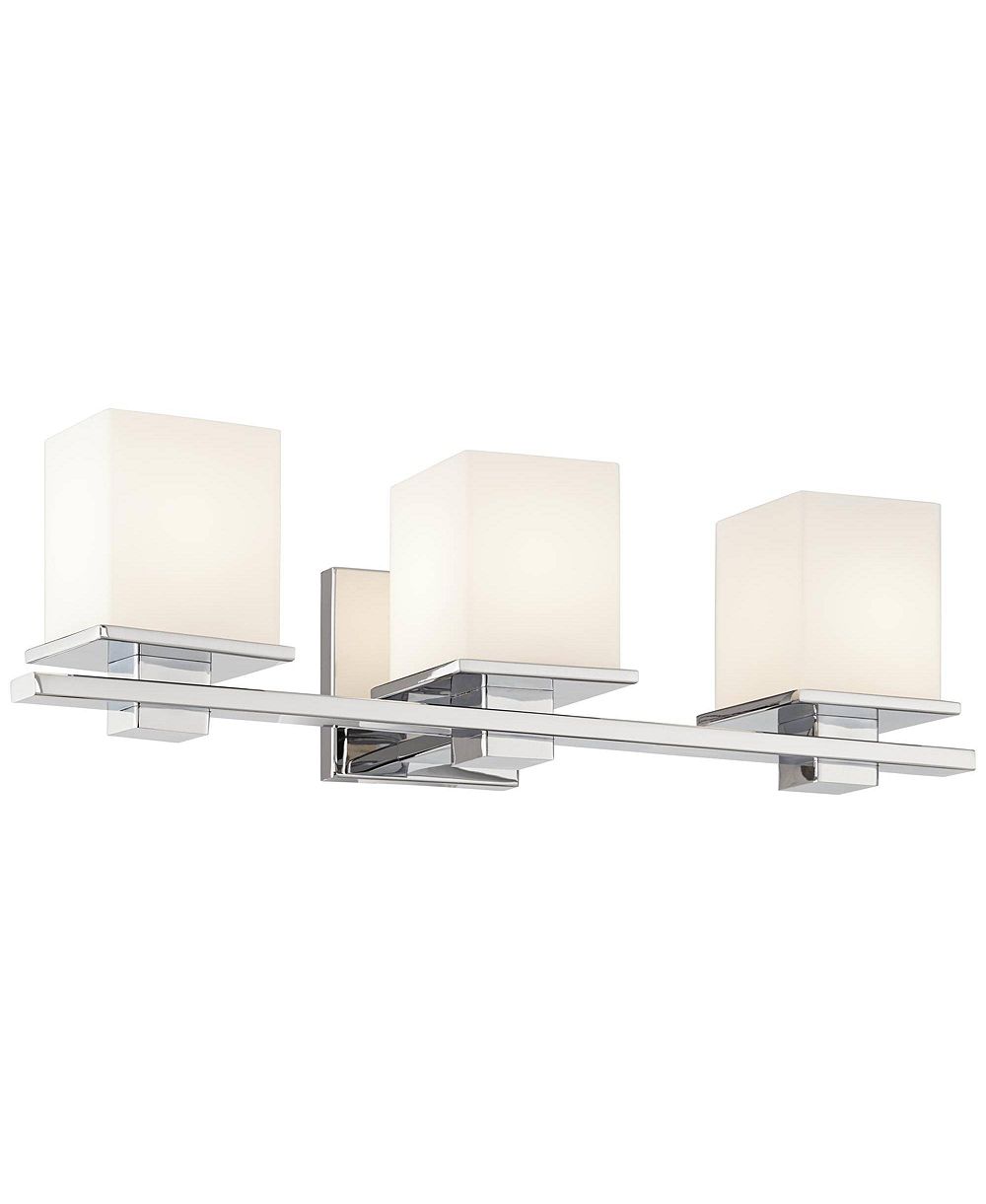 Kichler уличный светильник для ванной Tully 24" Wide Chrome 3-Light Vanity
