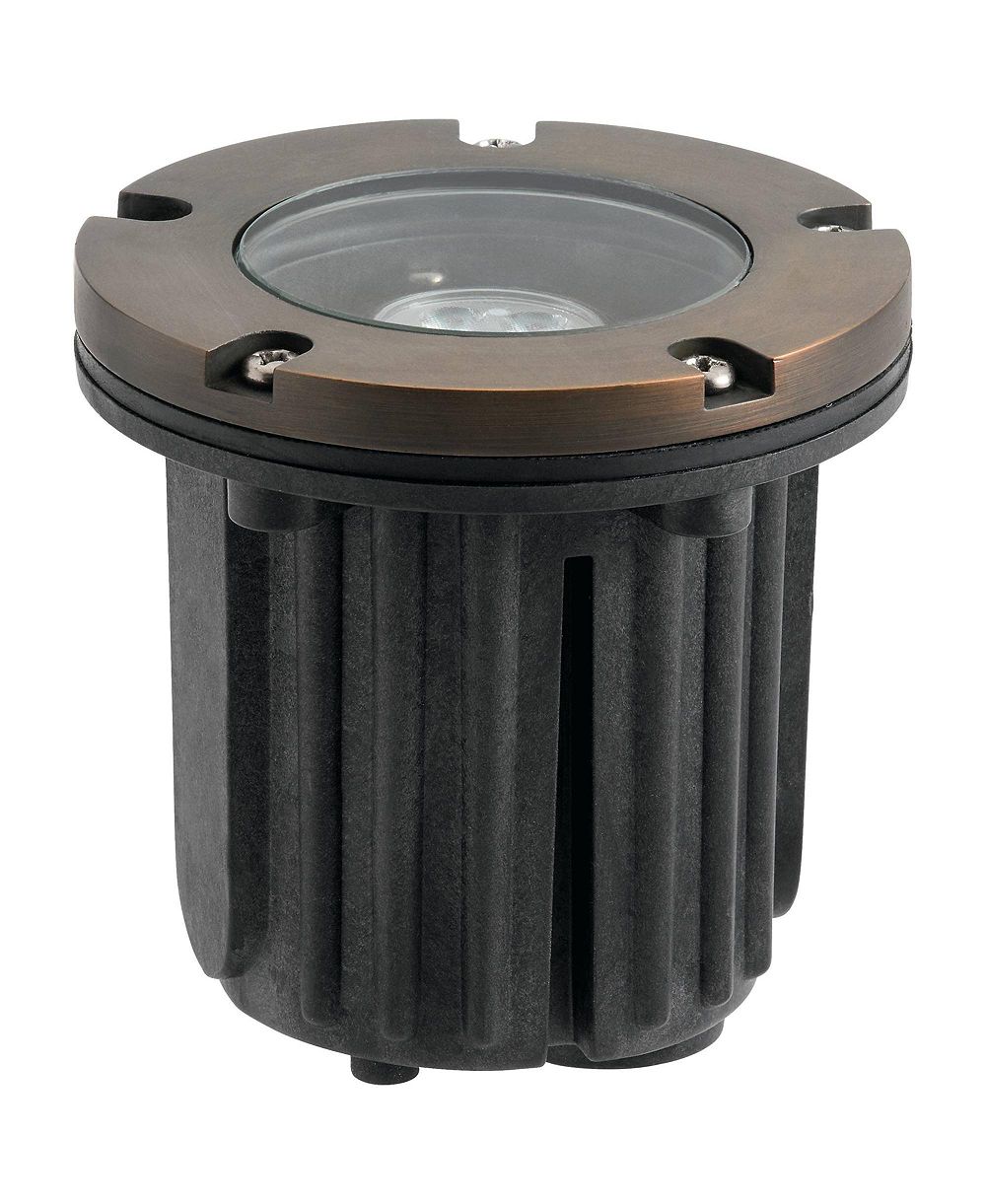 Светильник Kichler 5" Wide 12V In-Ground Brass Trim Centennial Brass
