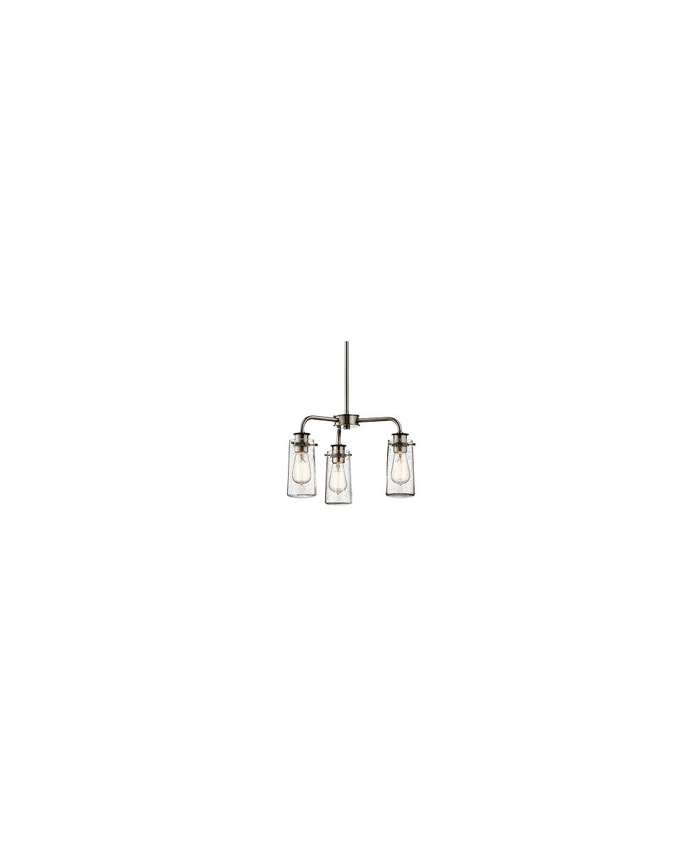 Kichler Braelyn 18" Wide Classic Pewter 3-Light Chandelier люстра Kichler
