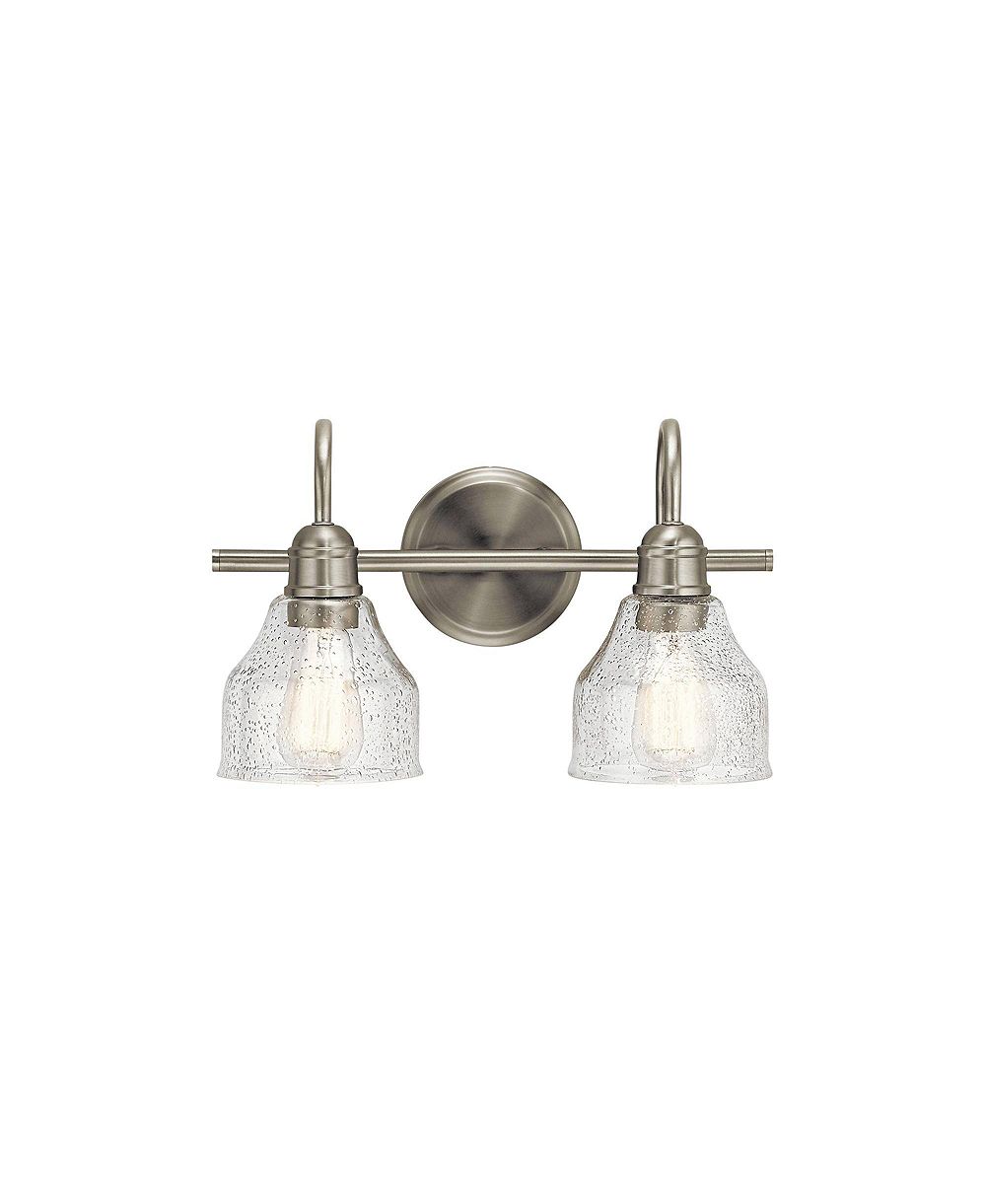Kichler Avery 9 1/4" Настенный светильник с отделкой Brushed Nickel, 2 лампы