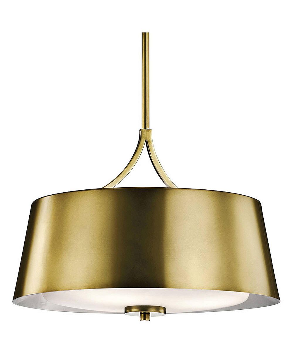 Подвесной светильник Kichler Maclain 16" Natural Brass 3-Light