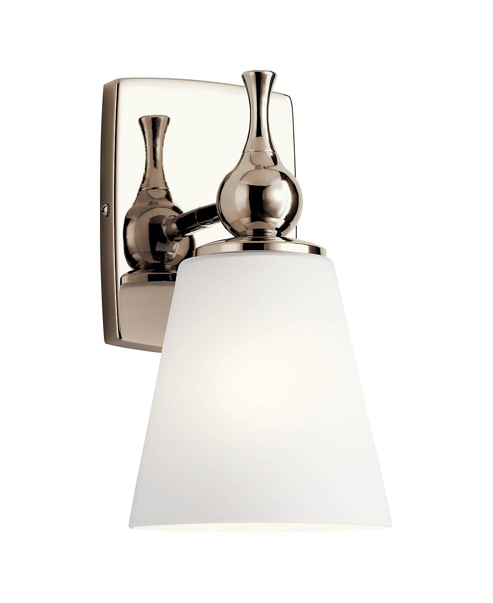 Настенный бра Kichler Cosabella 10 1/2" High Polished Nickel