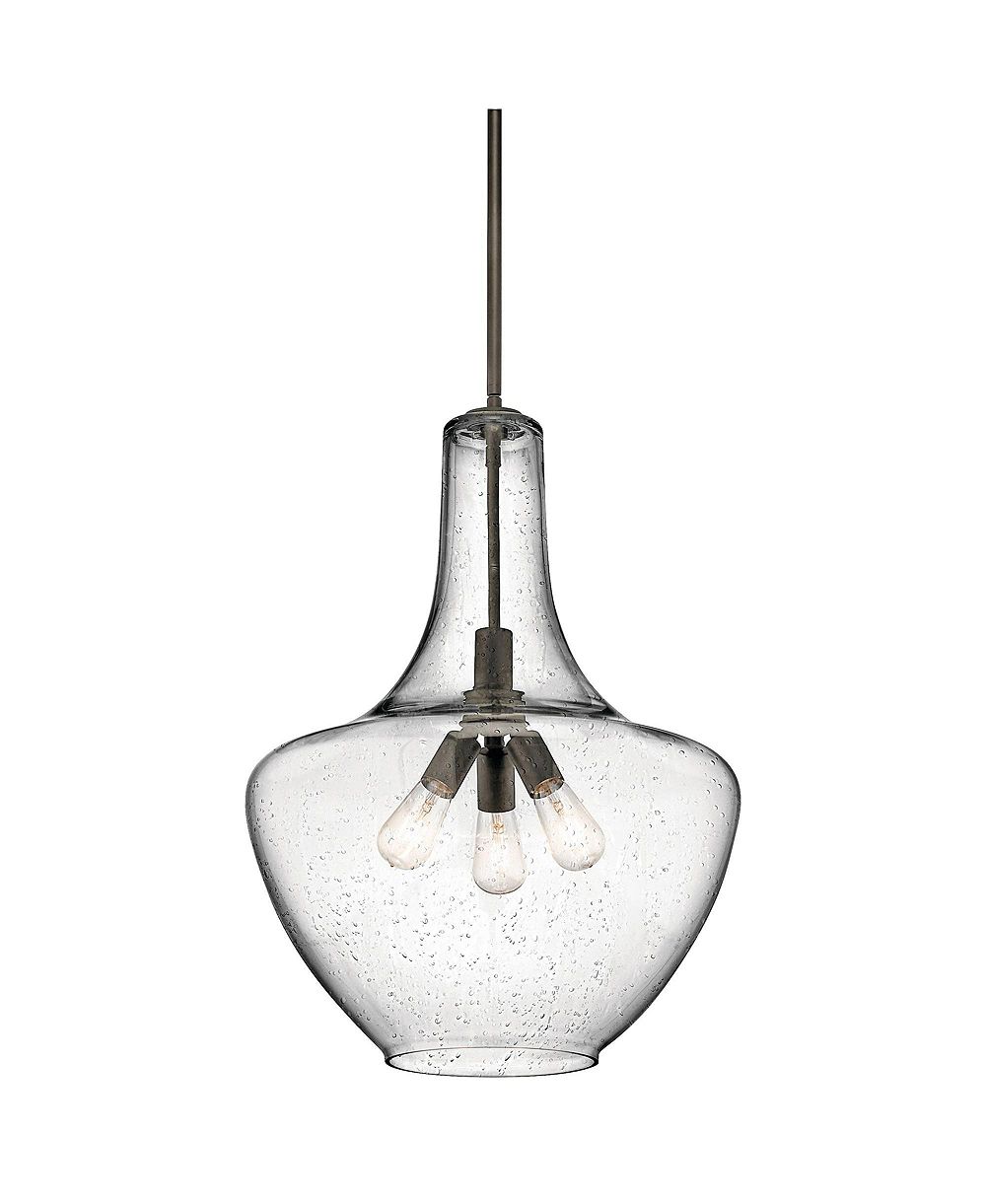 Kichler Everly Подвесной светильник, 20" Wide, Olde Bronze, 3-Light