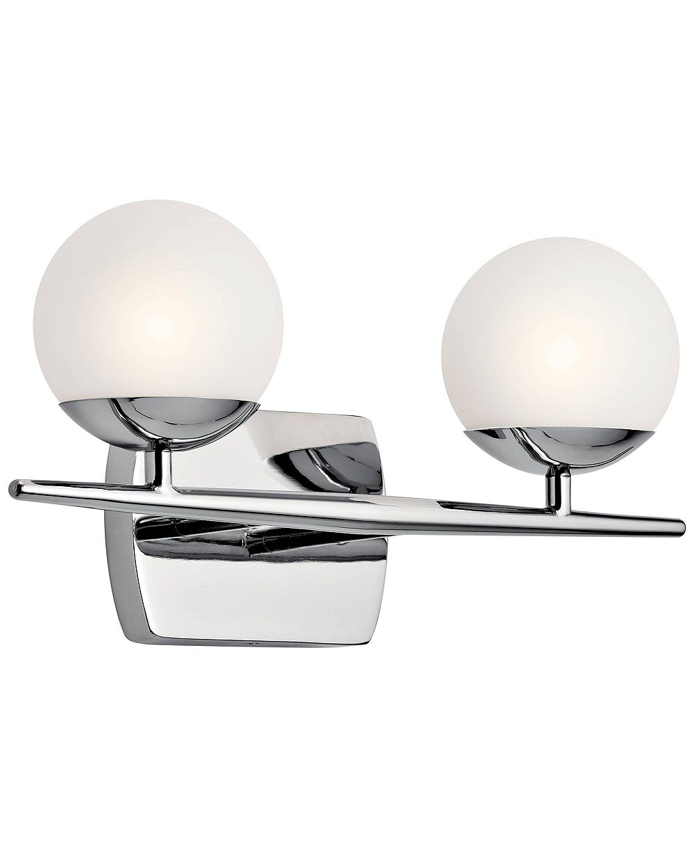 Kichler Jasper настенный галогенный светильник 7 3/4"H Chrome на 2 лампы