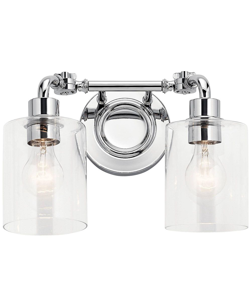 Настенный светильник Kichler Gunnison 9 3/4" High Chrome 2-Light