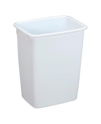 Rubbermaid Open Top Wastebasket, Large Plastic Trash Bin Container, 36 Qt, White