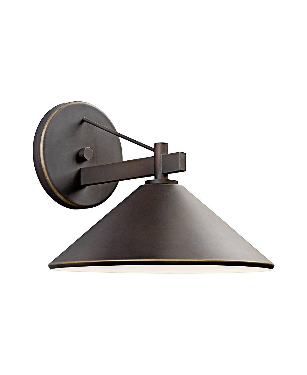 Уличный настенный светильник Kichler Ripley 10"H Olde Bronze Dark Sky