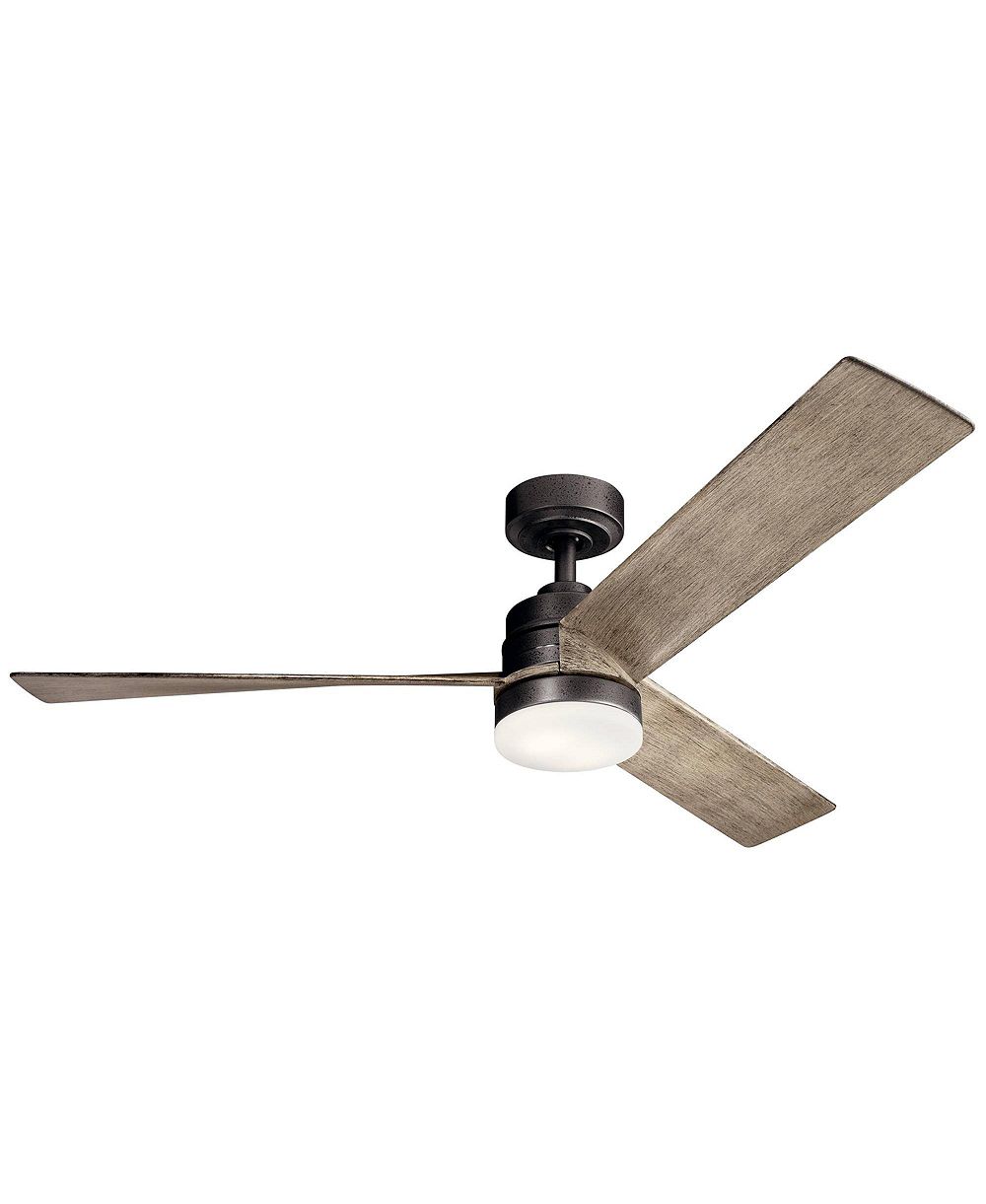 Kichler Spyn Anvil Iron LED Потолочный вентилятор 52"