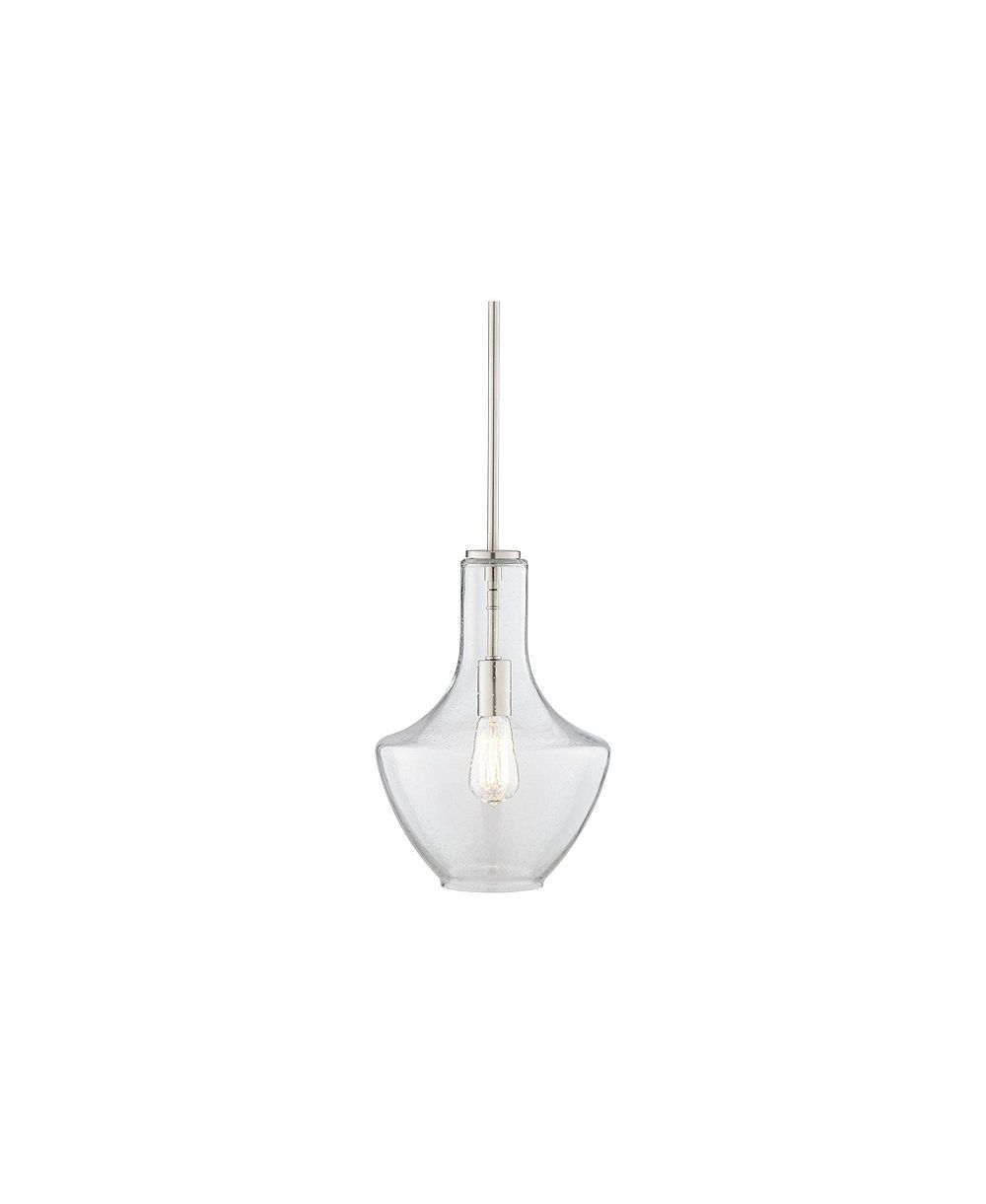 Мини-подвесной светильник Kichler Everly 10 1/2" Wide Brushed Nickel