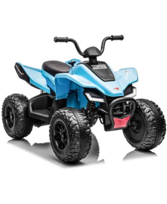 homfan 24V 4WD Kids Ride On ATV 4 Wheeler Quad Car with LED Lights, 2 Speed, 66 lb Capacity, Ages 3-8