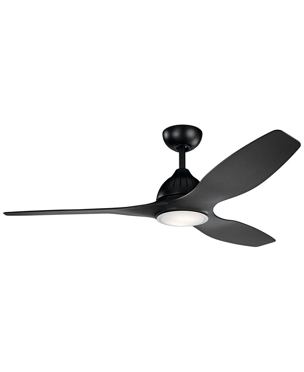 Kichler Jace 60" Черный матовый LED вентилятор с пультом