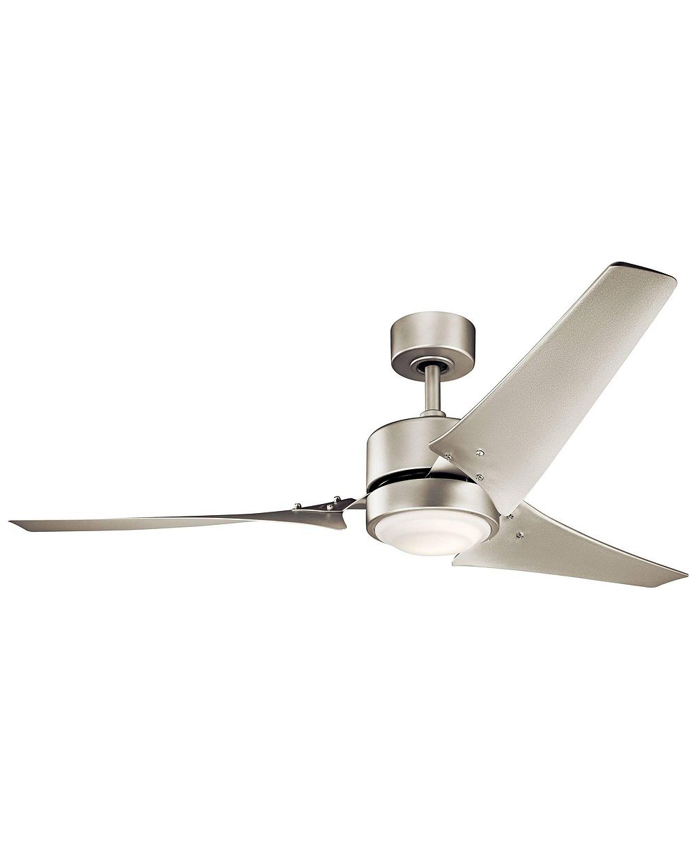 Kichler Rana 60" LED потолочный вентилятор Nickel с пультом