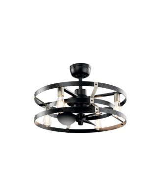 25" Kichler Cavelli Satin Black LED Fandelier с настенным управлением Kichler