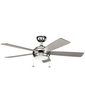 Потолочный вентилятор Kichler Starkk Polished Nickel LED с цепью