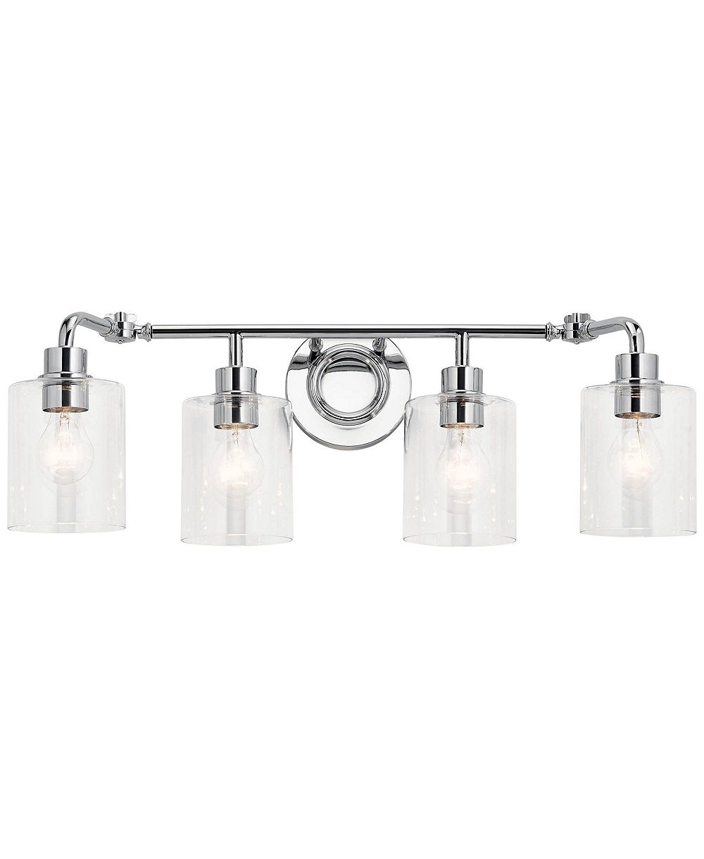 Kichler Gunnison 33 3/4" Wide Chrome 4-Light Bath Light
