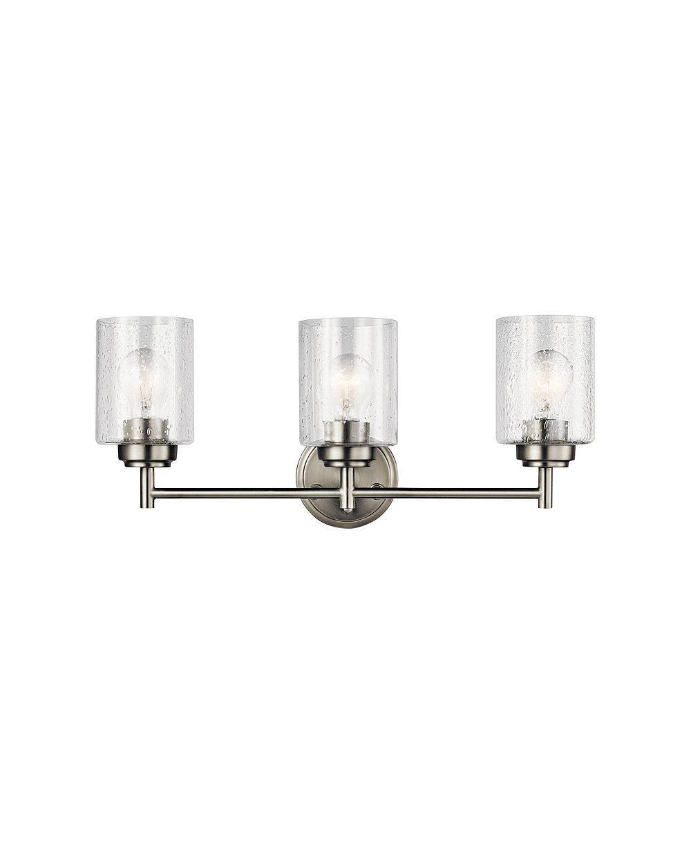 Kichler Winslow 21 1/2"W Brushed Nickel 3-Light Bath Light