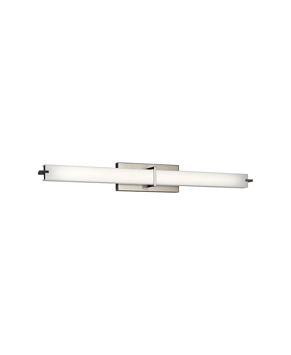 Современный линейный LED Bath Light Kichler Zel 37 1/2" Wide Brushed Nickel