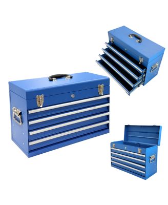 Streamdale Furniture  21-Inch Heavy Duty 4-Drawer Portable Metal Tool Box with Ball Bearing Slides
