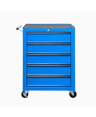 Металлический ящик для инструментов Streamdale Furniture на колесиках с 5 ящиками и шкафом