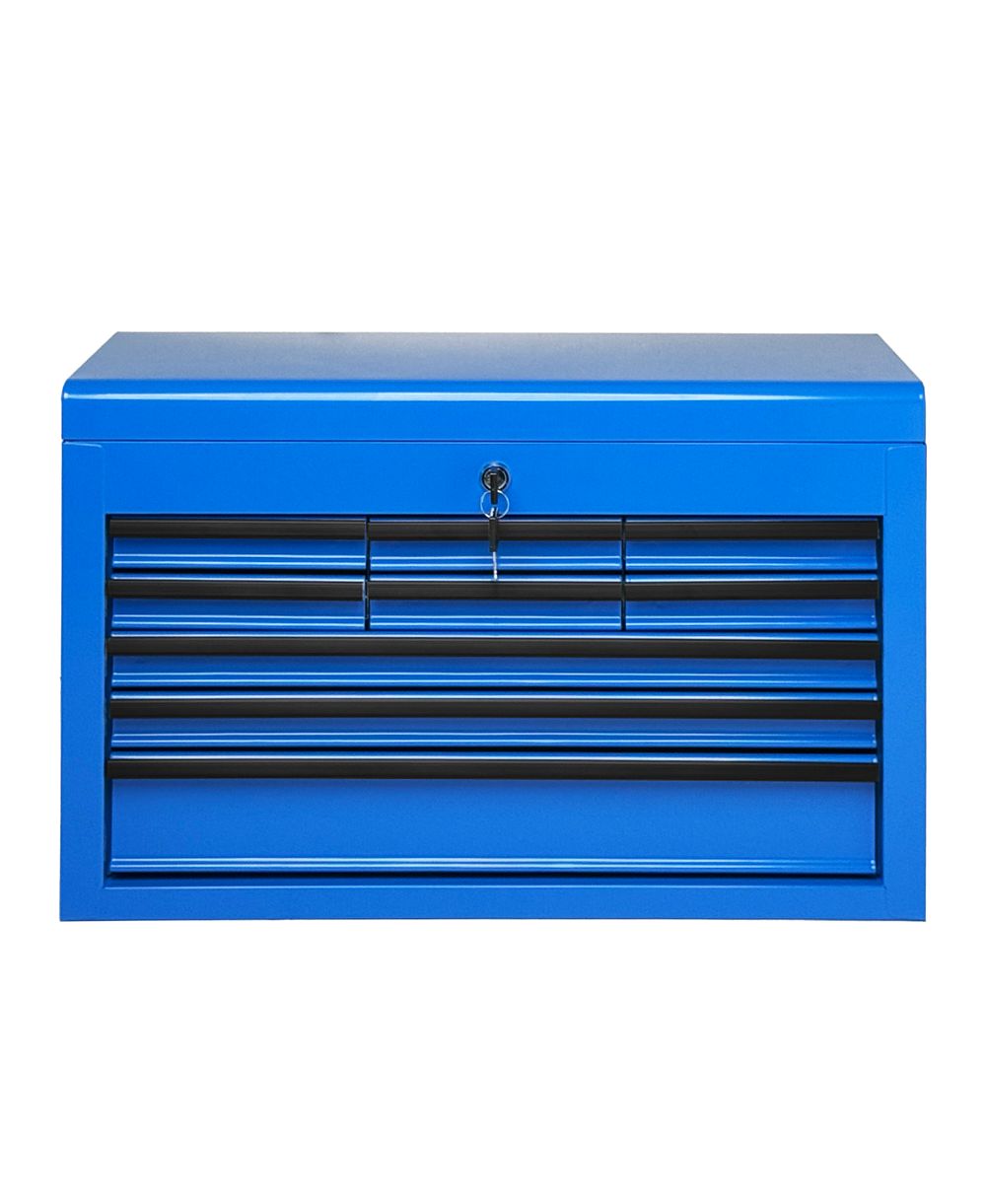 Портативный металлический ящик для инструментов Streamdale Furniture на 24 дюйма с 9 ящиками и замком