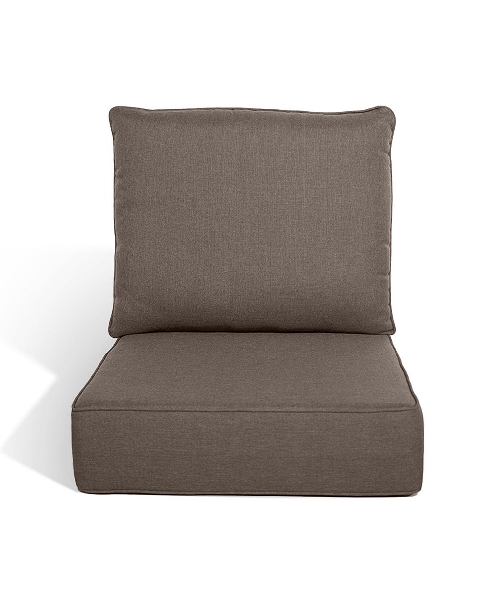 Pocassy Outdoor Deep Seat Cushion Set 24"x22", 6-inch Thicked Waterproof Patio Furniture Cushions with Removable Cover