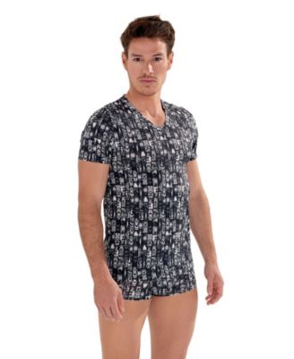 HOM Men's Rock city T-Shirt V-Neck