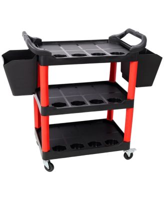 Streamdale Furniture   3 Tier Rolling Auto Detail Cart with 2 Buckets