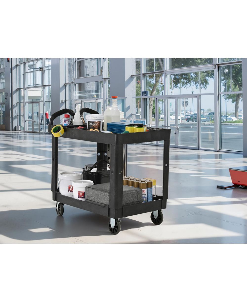 Сервировочная тележка Streamdale Furniture Heavy-Duty с колесами и грузоподъемностью 550 Lbs