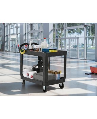 Streamdale Furniture   Heavy-Duty Tray Top Service Cart with 550 Lbs Capacity and Wheels