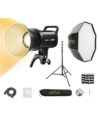 Godox комплект светодиодной видеолампы SL100Bi с би-цветовой температурой, софтбокс Glow 36" и стойка