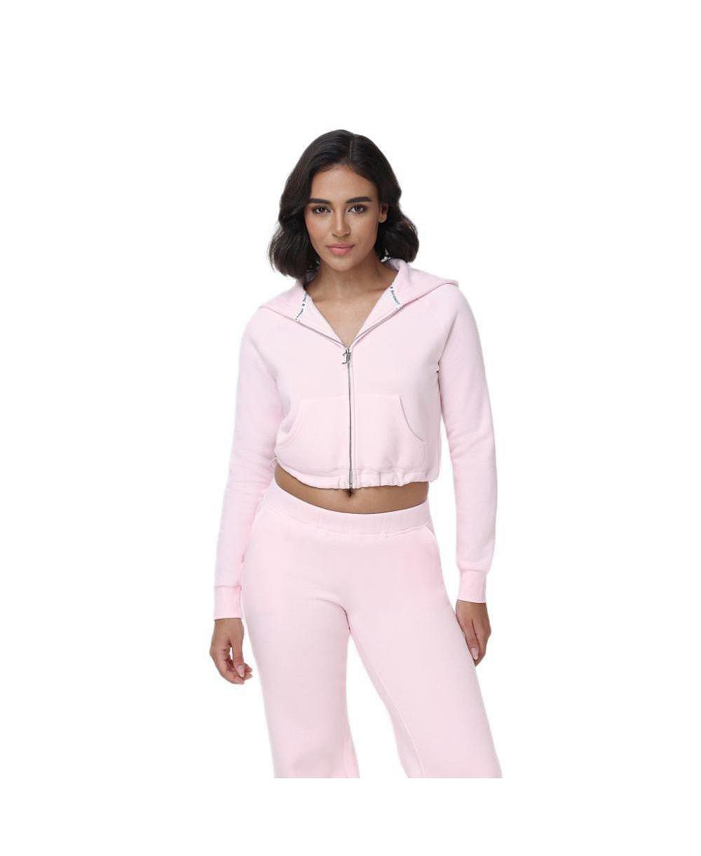 Juicy Couture Женский Cropped Bubble Fleece Hoodie