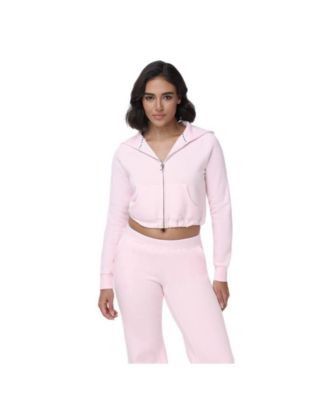 Juicy Couture Женский Cropped Bubble Fleece Hoodie