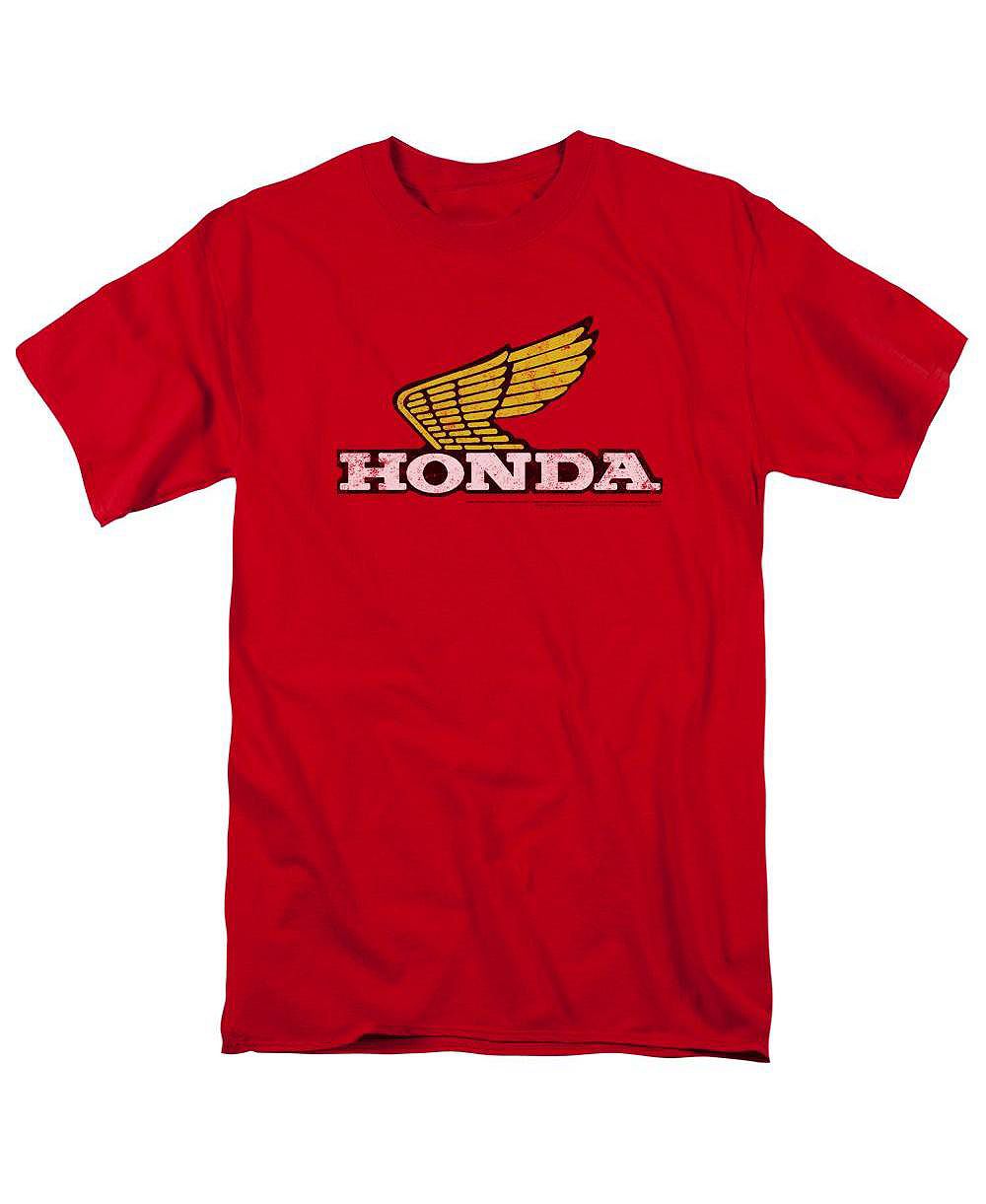 Мужская футболка Honda с желтым логотипом Wing