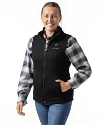 ororo Women's 4-Zone Heated Fleece Stand-Collar Vest