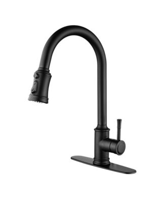 Thirtypeachy Touch Pull-Down Kitchen Faucet, Single Handle High Arc with 360degree(s) Swivel Sprayer