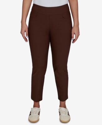 Ruby Rd. Petite Alt Silky Ankle Pull-On Pants