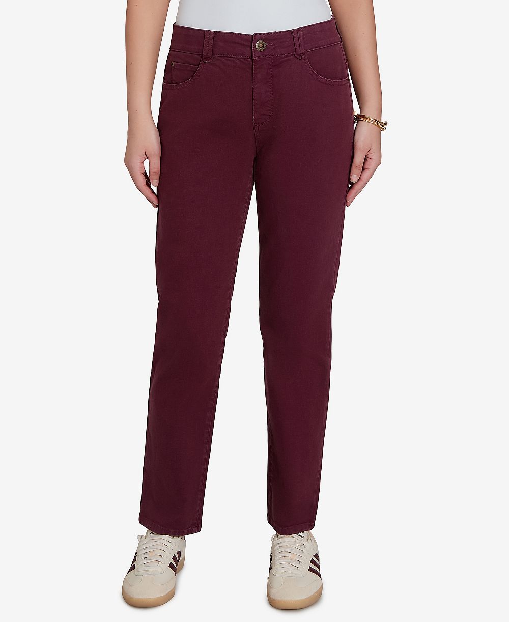 Ruby Rd. Petite Colored Denim Straight Jeans
